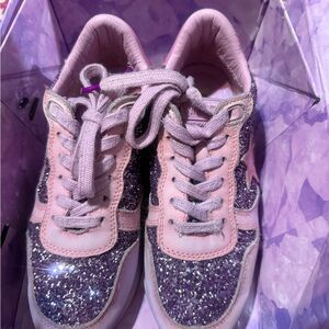 Vintage Havana Purple Sneakers with Glitter Accents